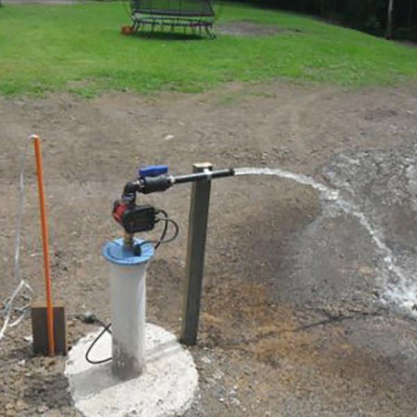bore water pump installation